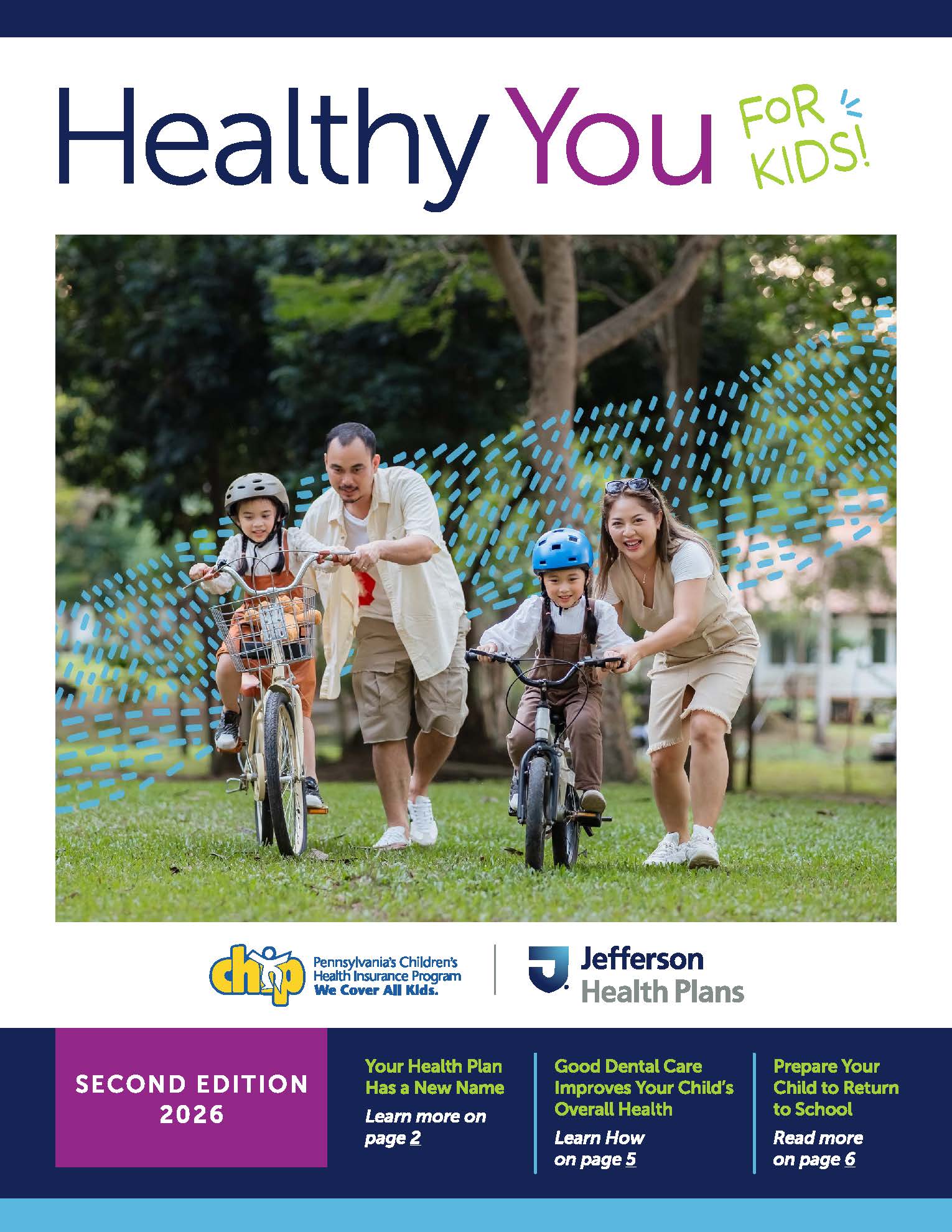 Cover of the Healthy You for Kids newsletter