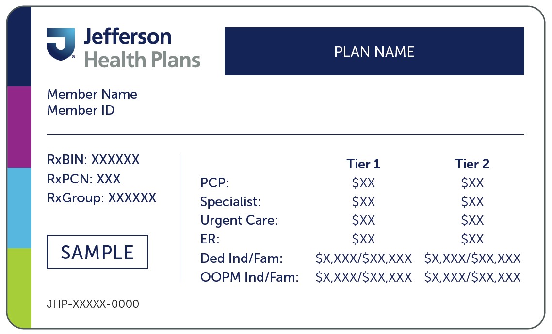 image of Jefferson Health Plans member card