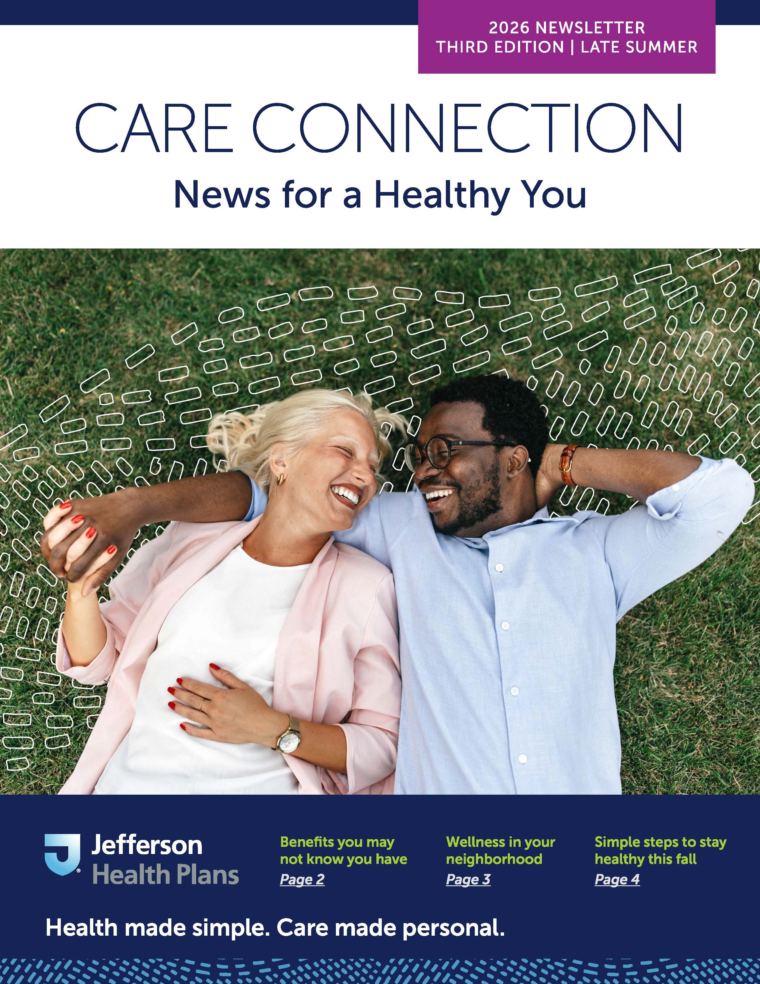 cover of the Individual and Family plans newsletter