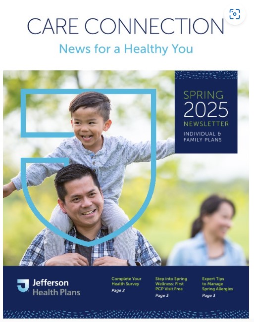 cover of the Individual and Family plans newsletter